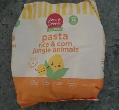 Pasta rice & corn jungle animals