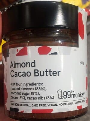 Almond butter cacao butter