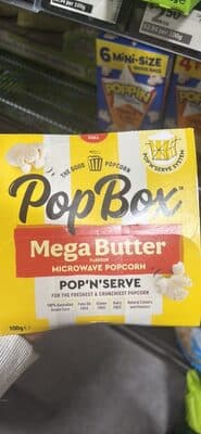 Mega Butter Flavour Microwave Popcorn