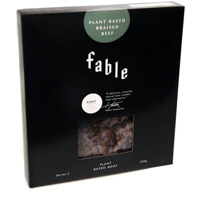 Fable 100% plant basef slow braised meat