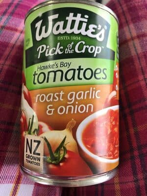 tomatoes with garlic & onion