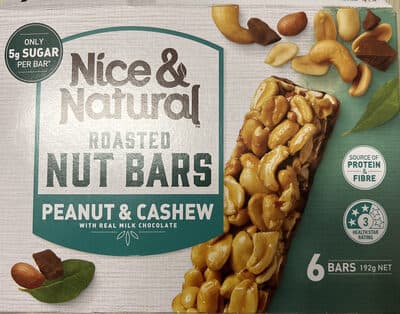 Roasted Nut Bars Peanut And Cashew