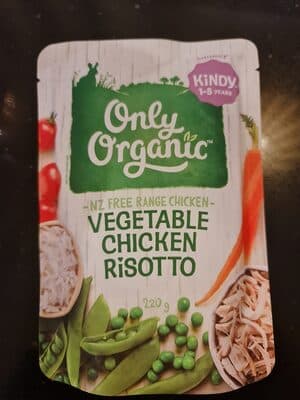only organic vegetable chicken risotto