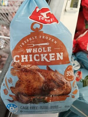 Frozen whole chicken