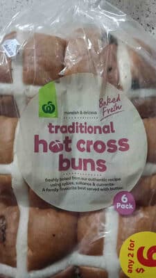 Woolworth hot cross buns