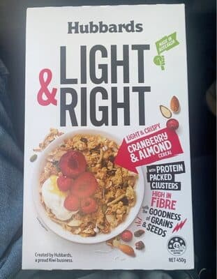 Lght & Right Cranberry & Almond