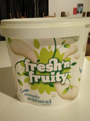 Simply natural sweetened low fat yoghurt
