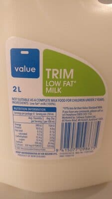Trim low fat milk