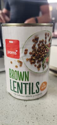 Brown lentils in brine