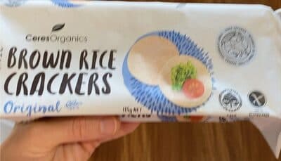 Brown rice cracker