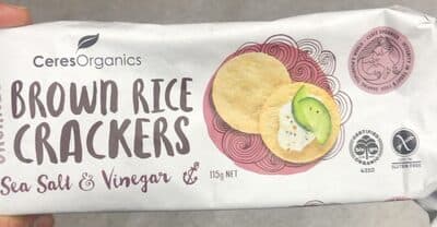 Brown Rice Crackers Sea Salt & Vinegar