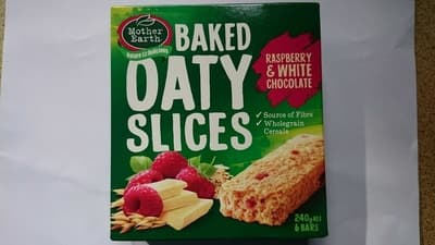 Raspberry & White Choc Baked Oaty Slices