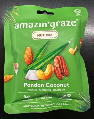 Pandan Coconut Nut Mix