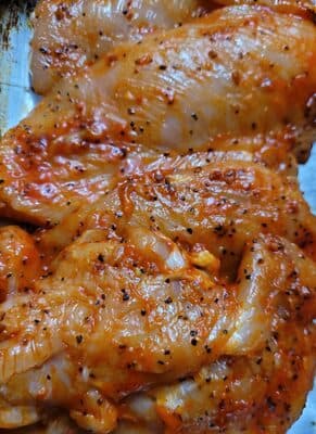 chicken marinated hot