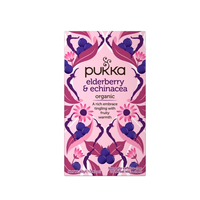 Pukka Organic Elderberry & Echinacea Herbal Tea