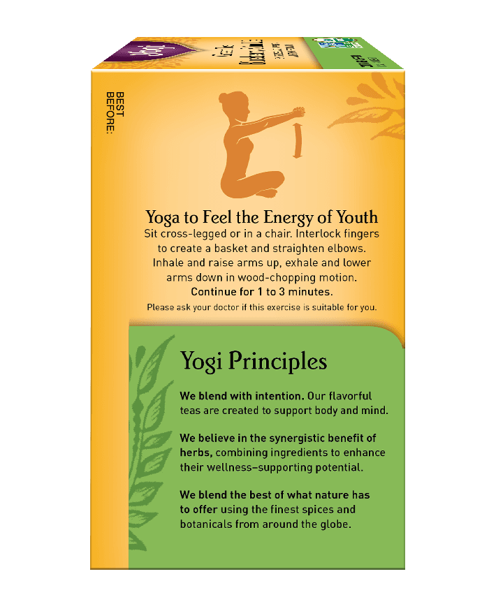 Yogi Green Tea Bag Blueberry Slim Life Herbal Supplement 16 Ea