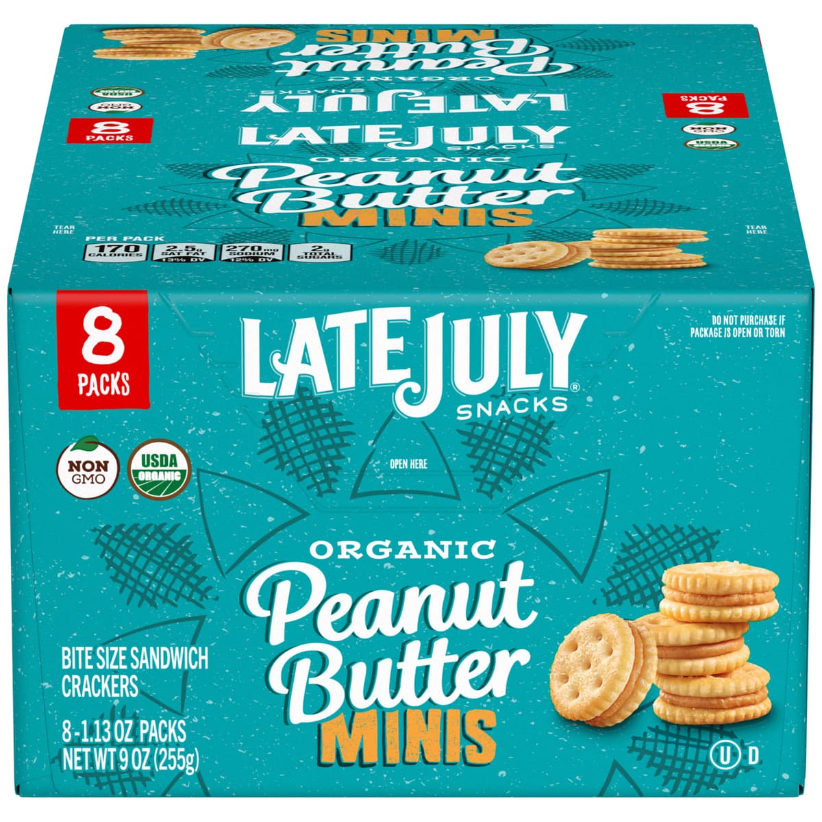 Organic Mini Bite Size Sandwich Crackers