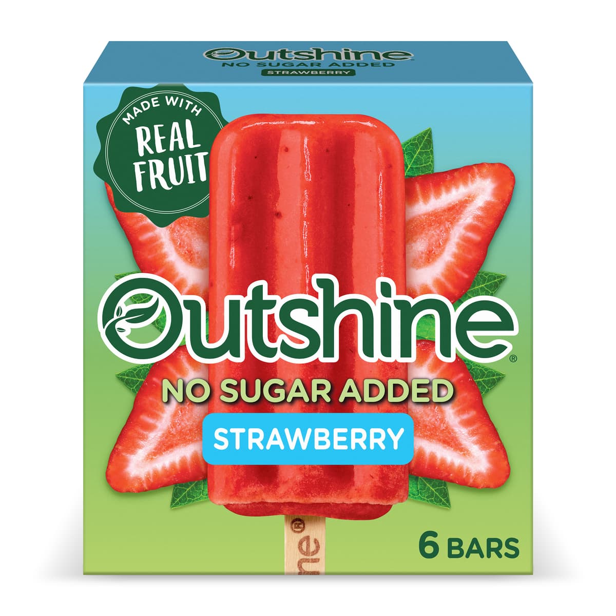 Strawberry Fruit Ice Bars