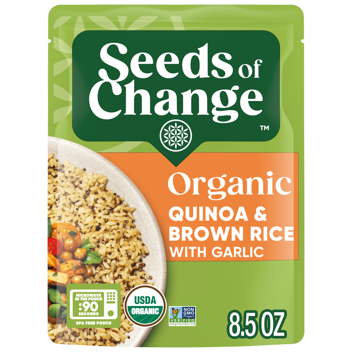 Organic Quinoa & Brown Rice with Garlic