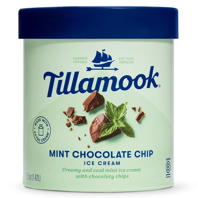 Tillamook Mint Chocolate Chip Ice Cream