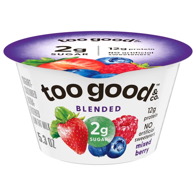 Mixed Berry Flavored Greek Lowfat Yogurt