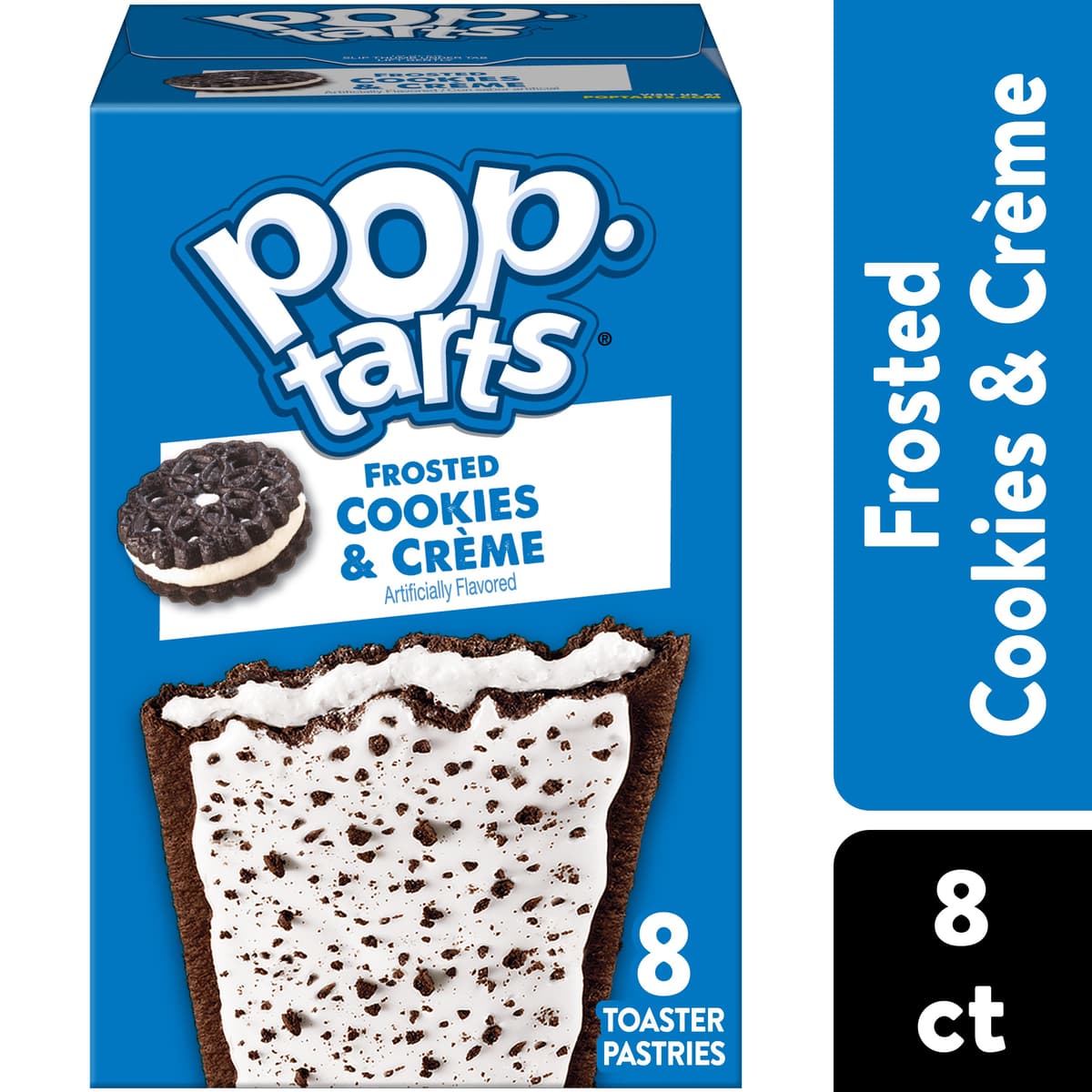 Frosted Cookies & Creme Flavored Toaster Pastries