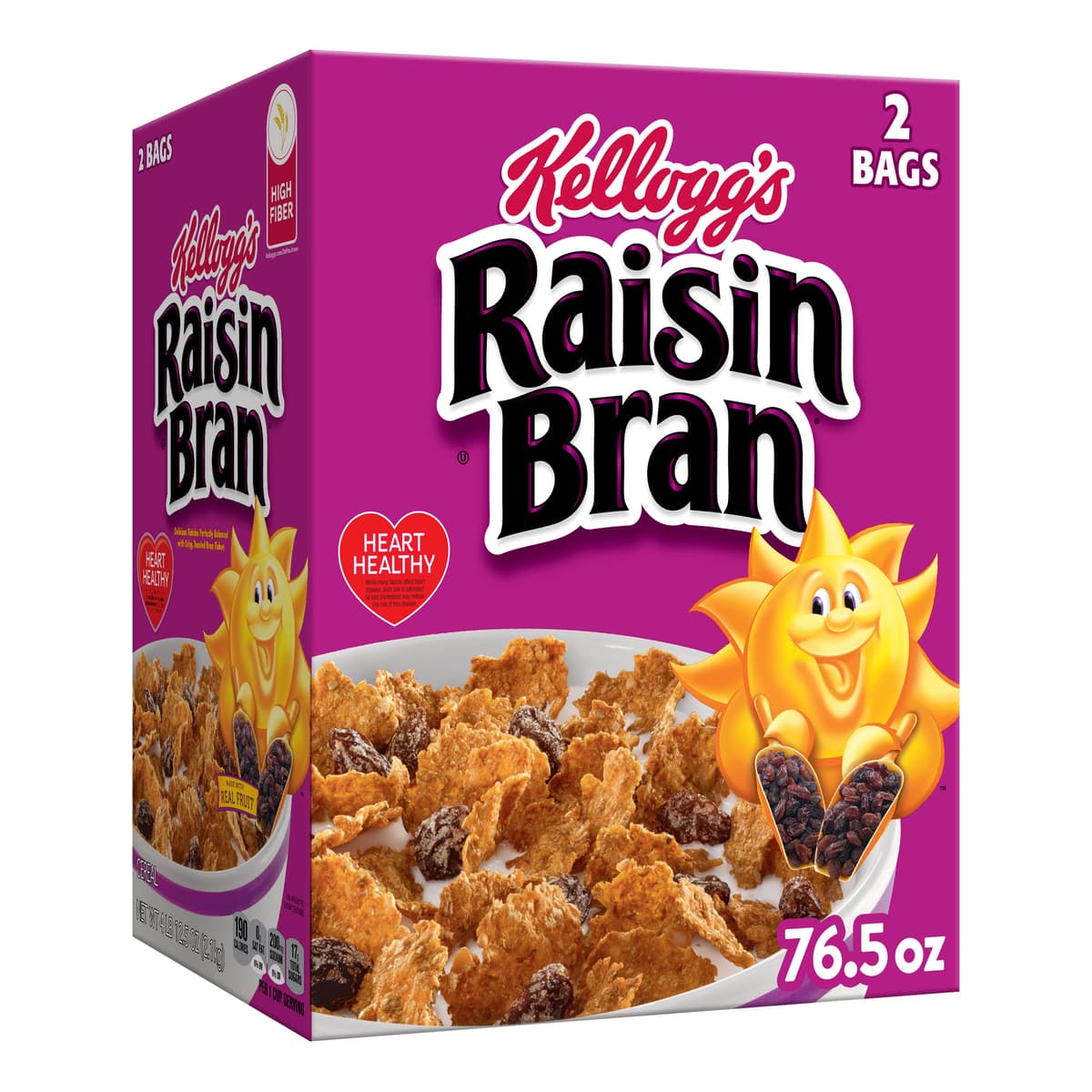 Delicious Raisins Perfectly Balanced With Crisp, Toasted Bran Flakes
