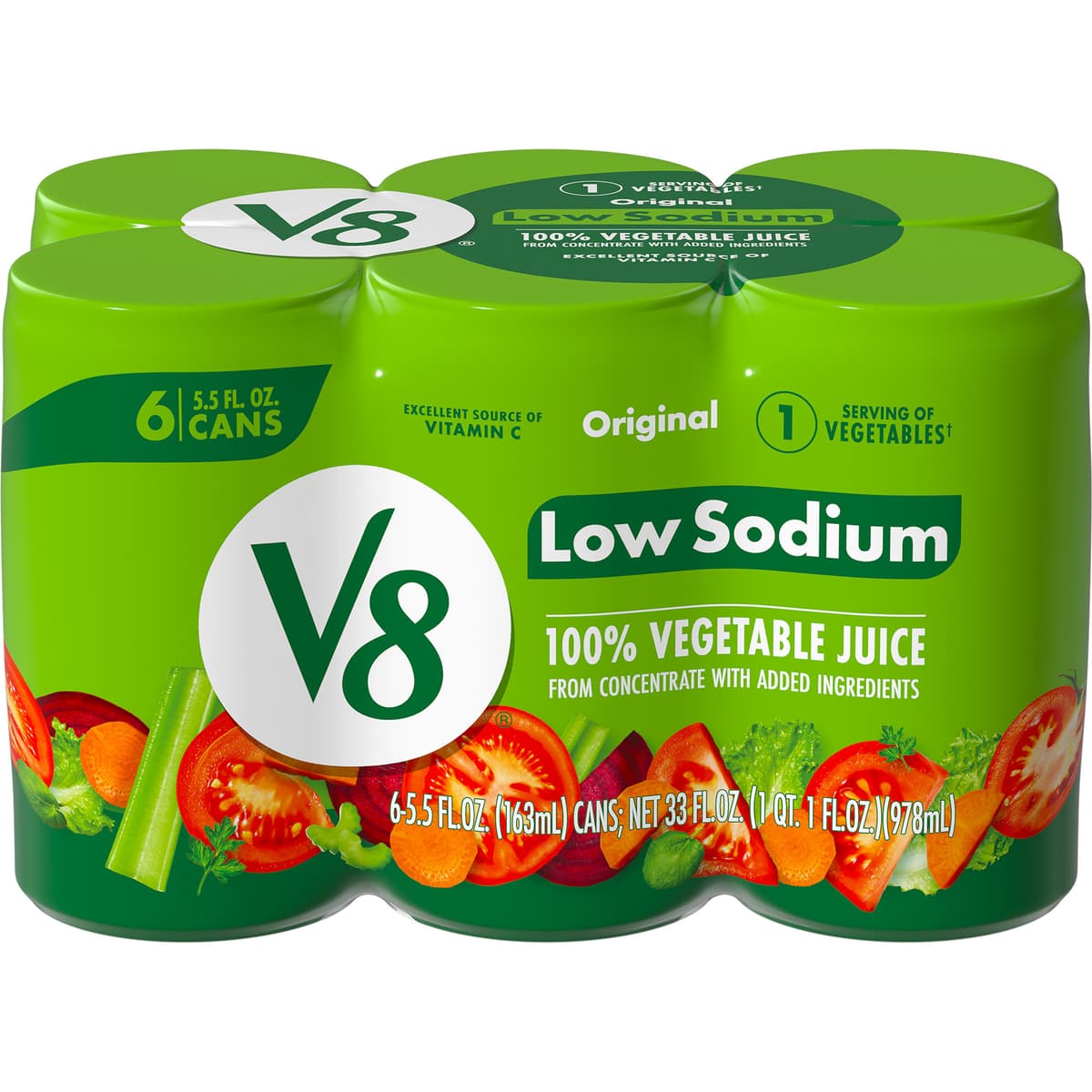 Low Sodium 100% Vegetable Juice, Original