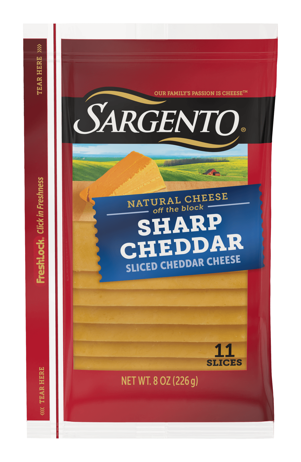 Sharp Cheddar Sliced Natural Cheese