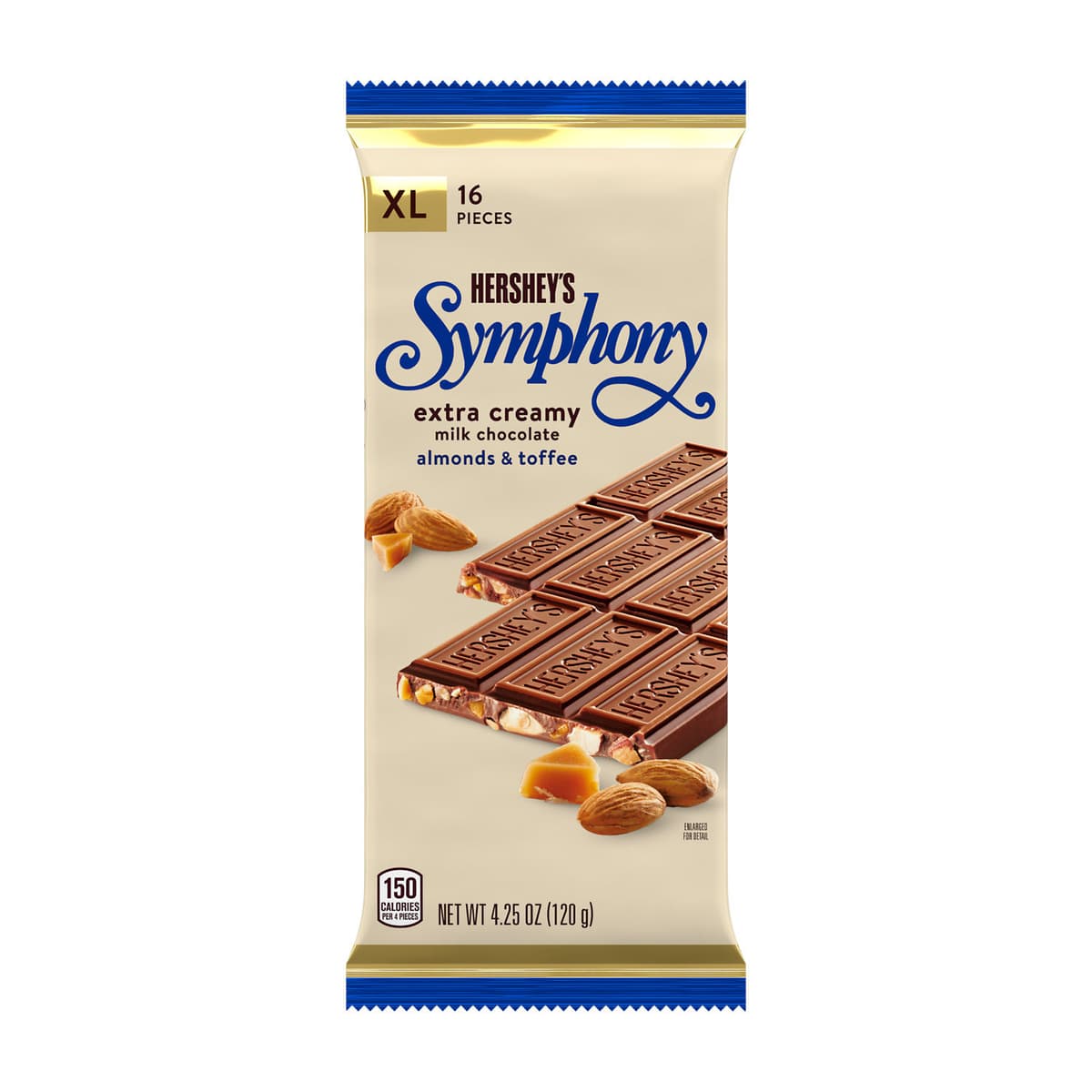 Creamy Milk Chocolate Almonds & Toffee Chips Bar