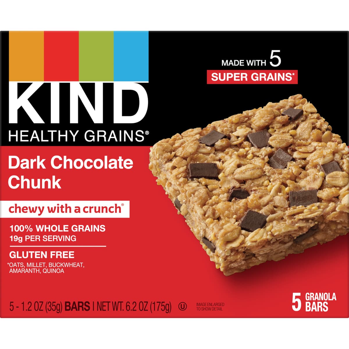 Dark Chocolate Chunk Granola Bars