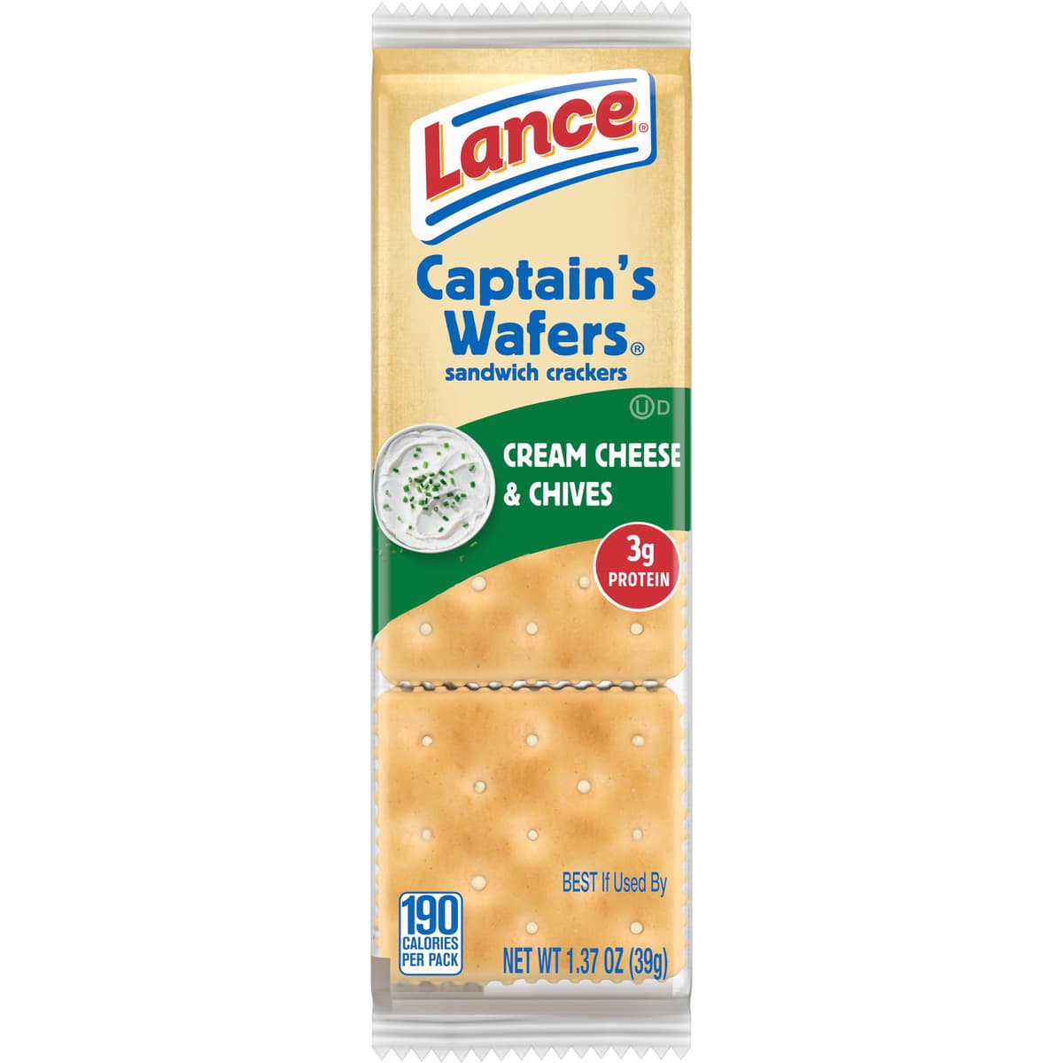 Captain's Wafers, Cracker, Cream Cheese & Chives