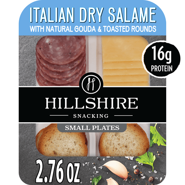 Small Plates Italian Dry Salame With Gouda Cheese & Toasted Rounds