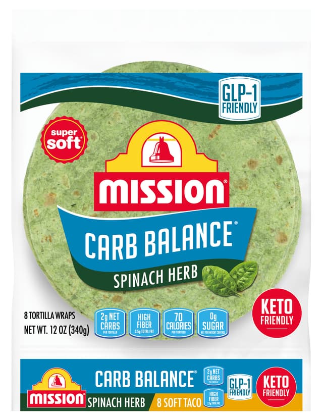 Spinach Herb Tortilla Wraps