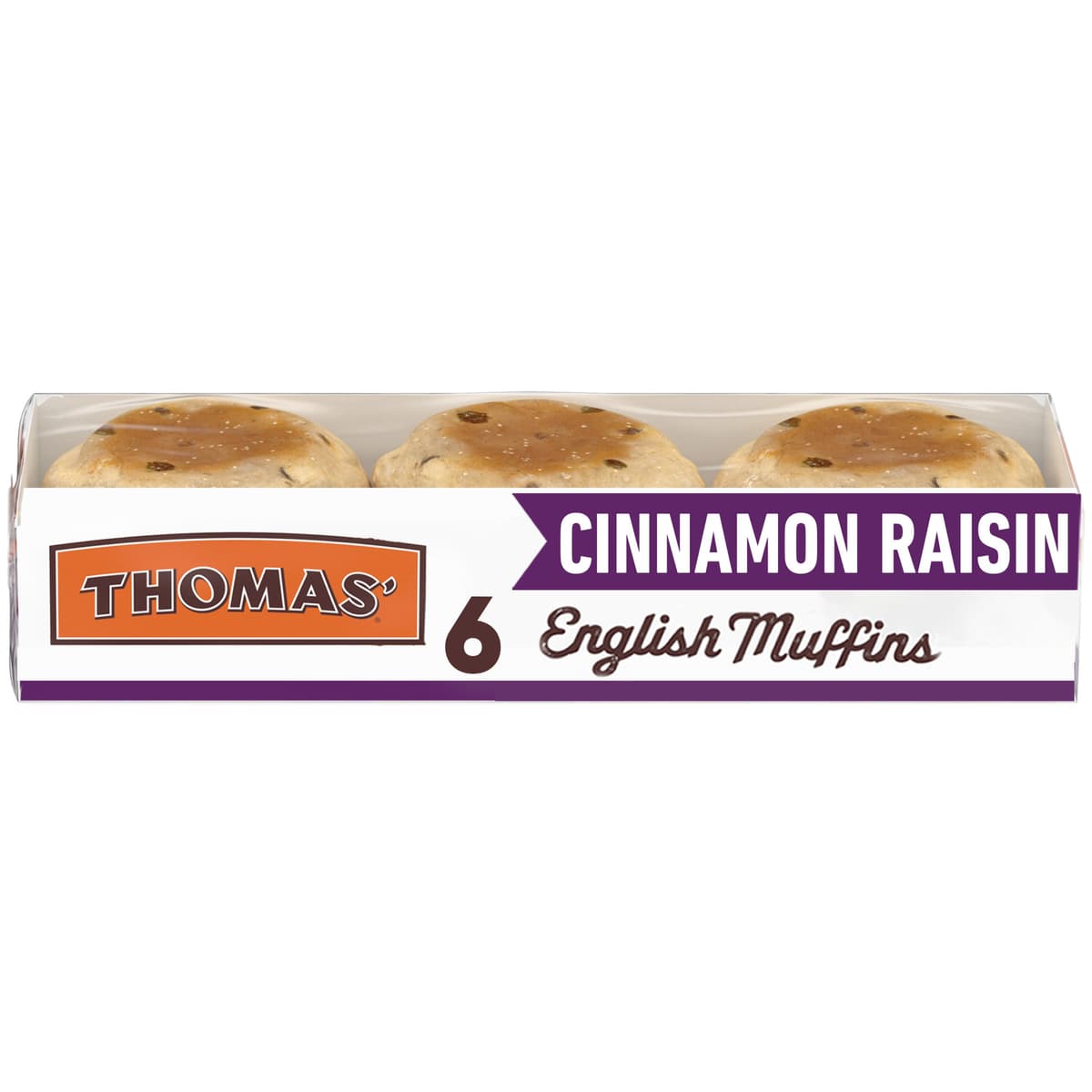 NOOKS & CRANNIES ENGLISH MUFFINS, CINNAMON RAISIN