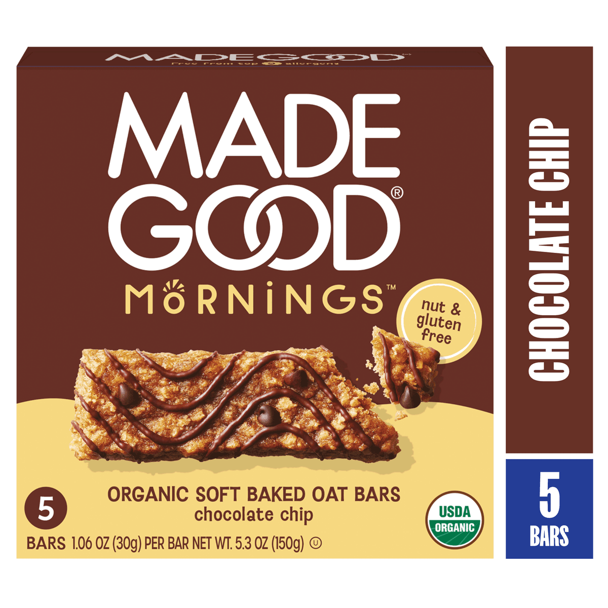 Soft Baked Oat Bars Chocolate chip