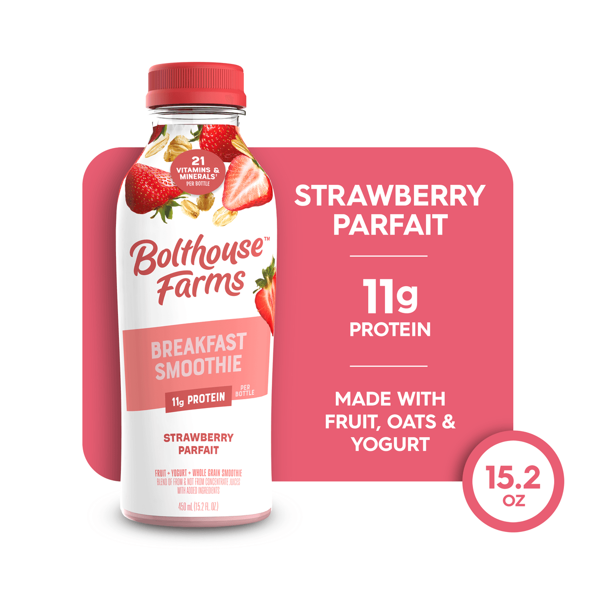 Breakfast Smoothie, Strawberry Parfait