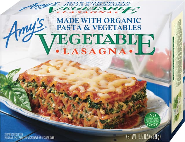 Vegetable Lasagna Made With Organic Pasta & Vegetables