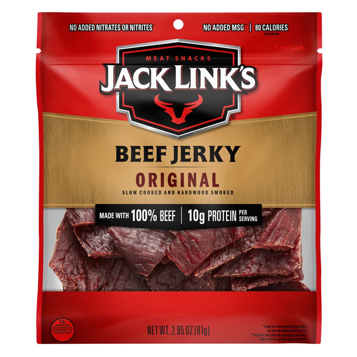 Original Slow Cooked And Hardwood Smoked Beef Jerky Meat Snacks