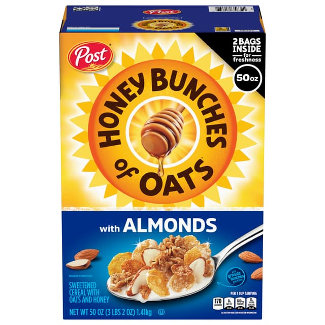 Sweetened Cereal With Almonds, Oats And Honey