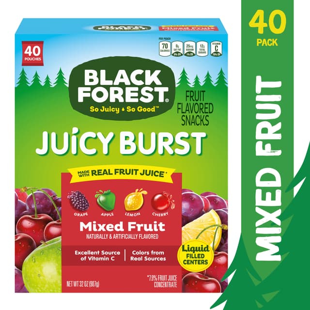 Black Forest Juicy Burst Fruit Flavored Snacks