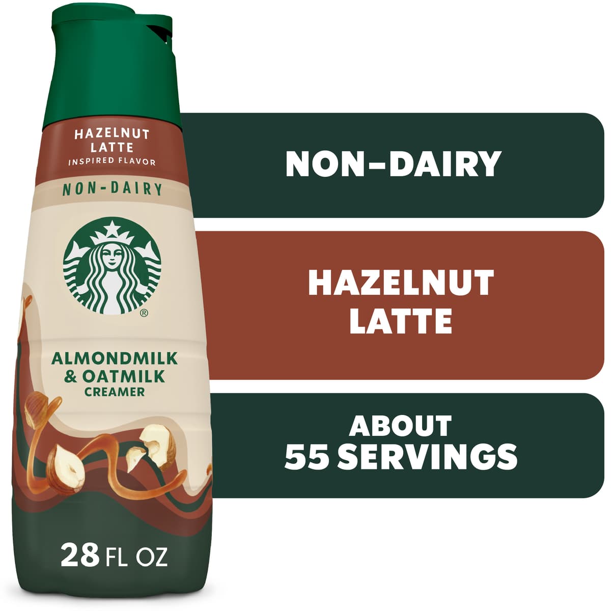 Hazelnut Almondmilk & Oatmilk Non-Dairy Coffee Creamer