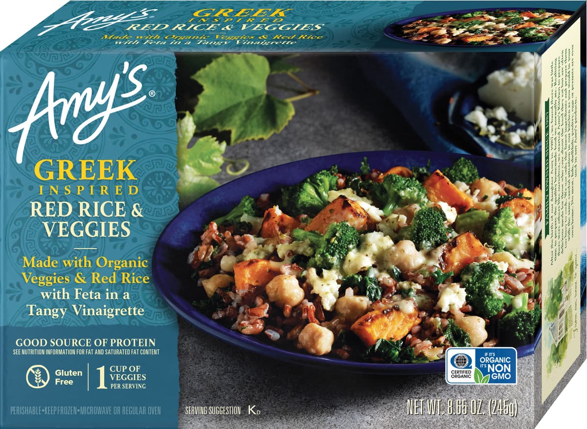 Greek Inspired Red Rice & Veggies