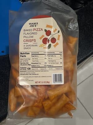 Baked Pizza Flavored Pillow Crisps