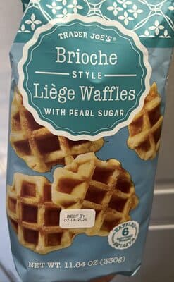 Brioche Style Liège Waffles with Pearl Sugar