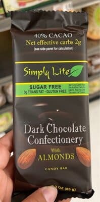Chocolate bar dark almond