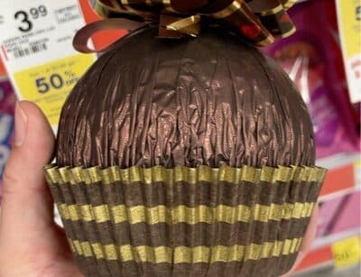 Hollow dark chocolate
