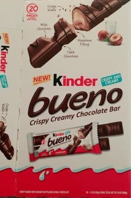 Bueno Crispy Wafer with Creamy Nut Filling in Milk Chocolate Bar