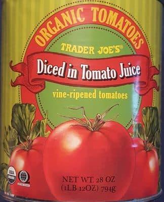 Organic Tomatoes, Diced In Tomato Juice