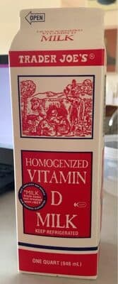 Homogenized Vitamin D Milk